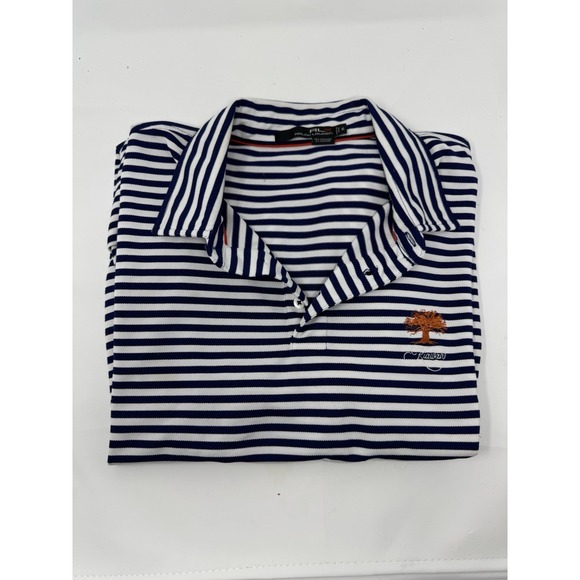 RLX Ralph Lauren Other - RLX Ralph Lauren Men Kiawah Island Ocean Course Striped Golf Polo‎ Shirt Navy XL